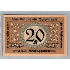 ALEMANIA 1920 BILLETE DE 20 PFENNIG SIN CIRCULAR